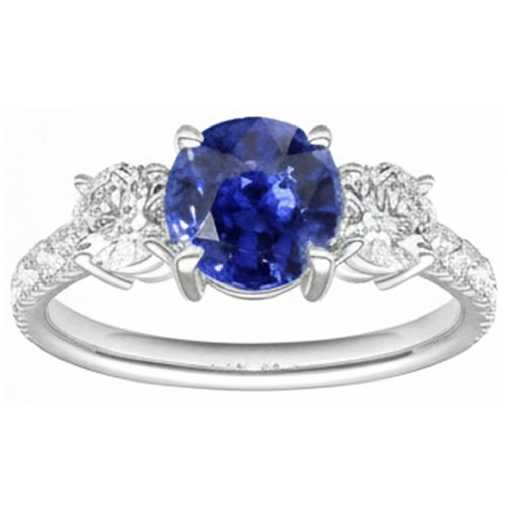 naturel diamant 4.50carats bague détail rapproché