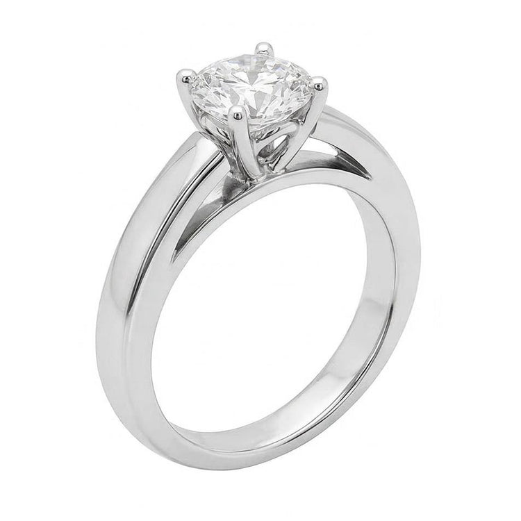 naturel diamant 1.01carats bague vue de dessus