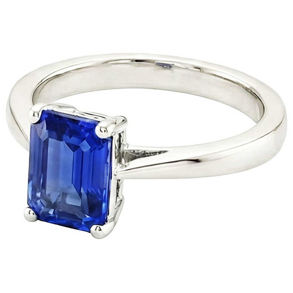 naturel diamant 2carats bague vue de profil