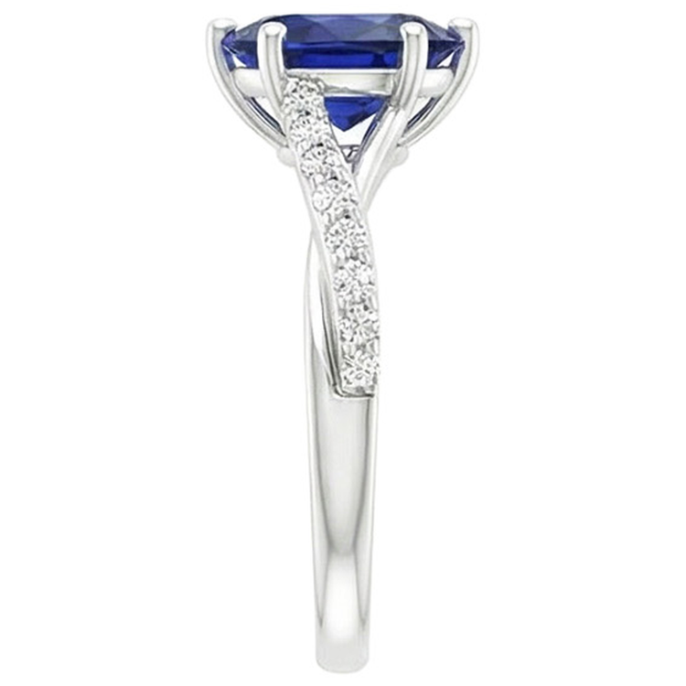 naturel pear diamant 3.25carats bague sur blanc