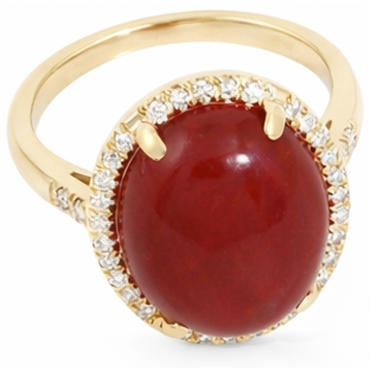 naturel oval diamant 17carats bague vue de dessus