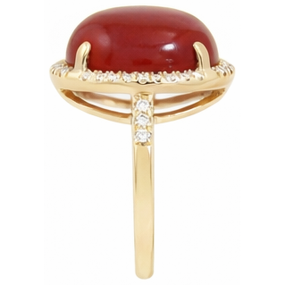 naturel oval diamant 17carats bague sur blanc