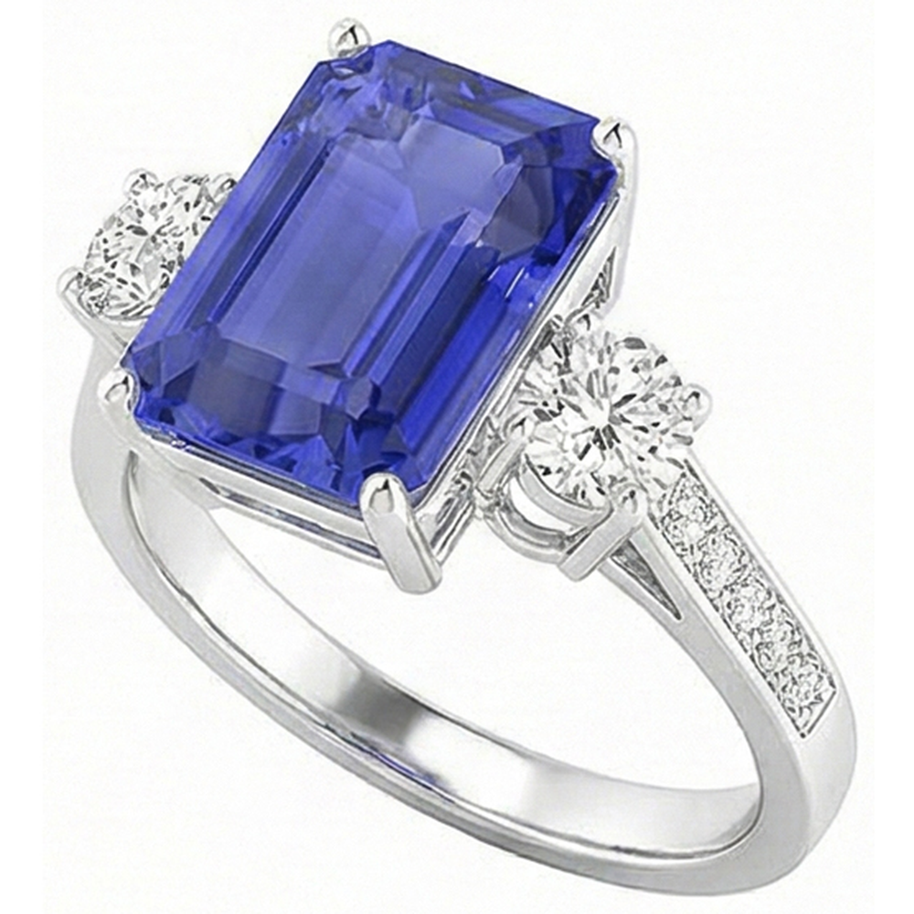 naturel diamant 5carats bague vue de dessus