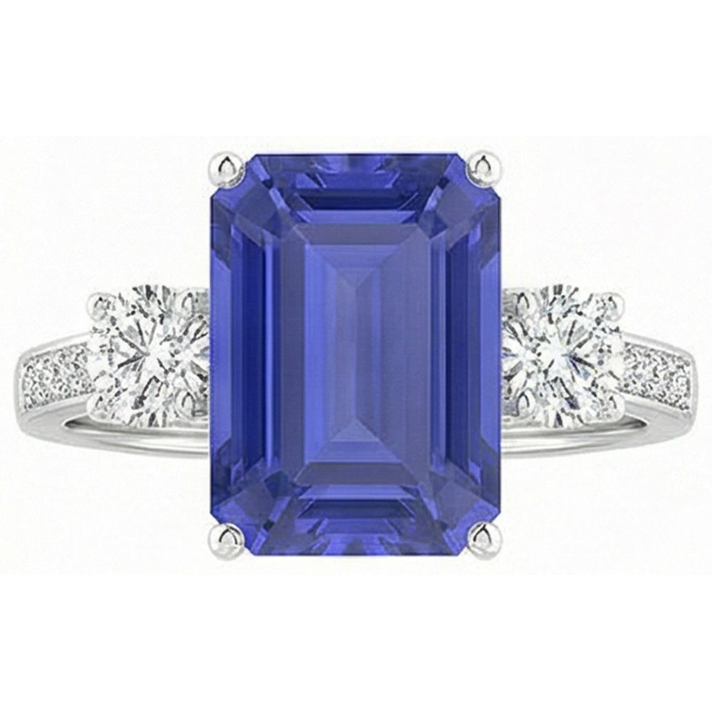 naturel diamant 5carats bague détail rapproché