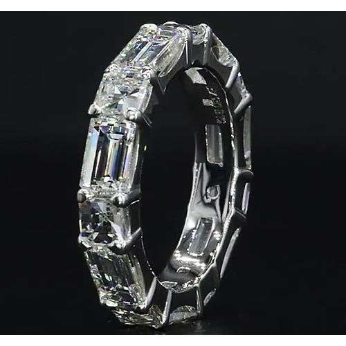 Bague de mariage Réel diamant 6.30 carats or blanc 14K bijoux