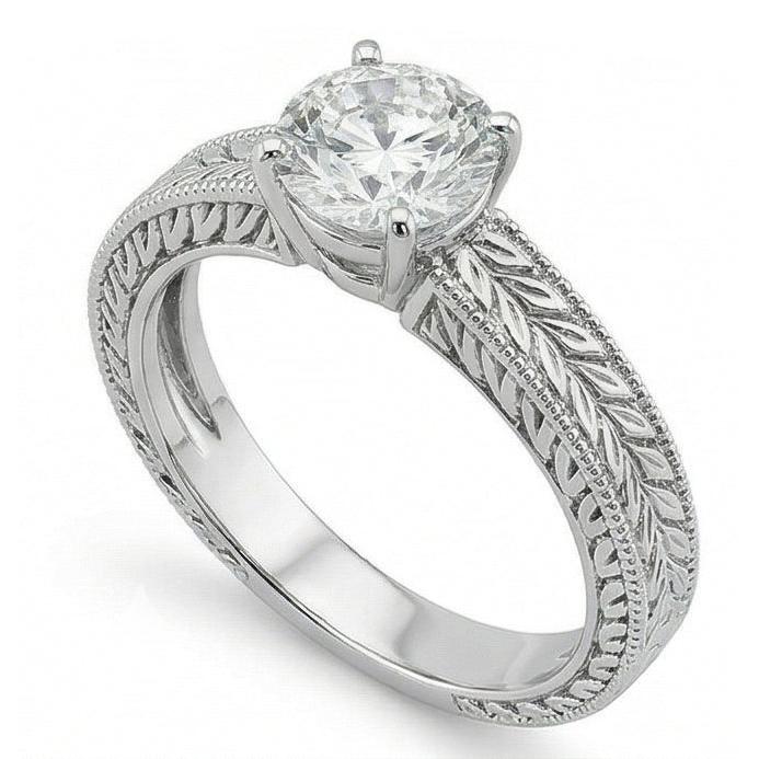 naturel diamant 2.50carats bague sur blanc