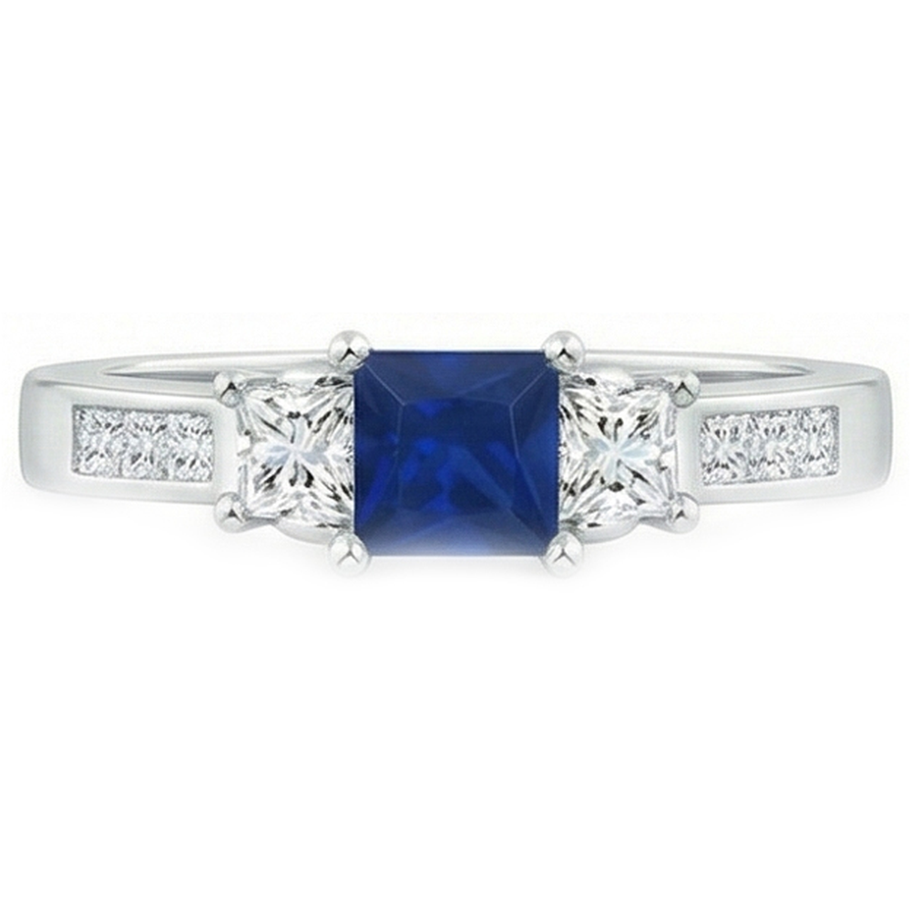 naturel diamant 2.85carats bague angle de côté
