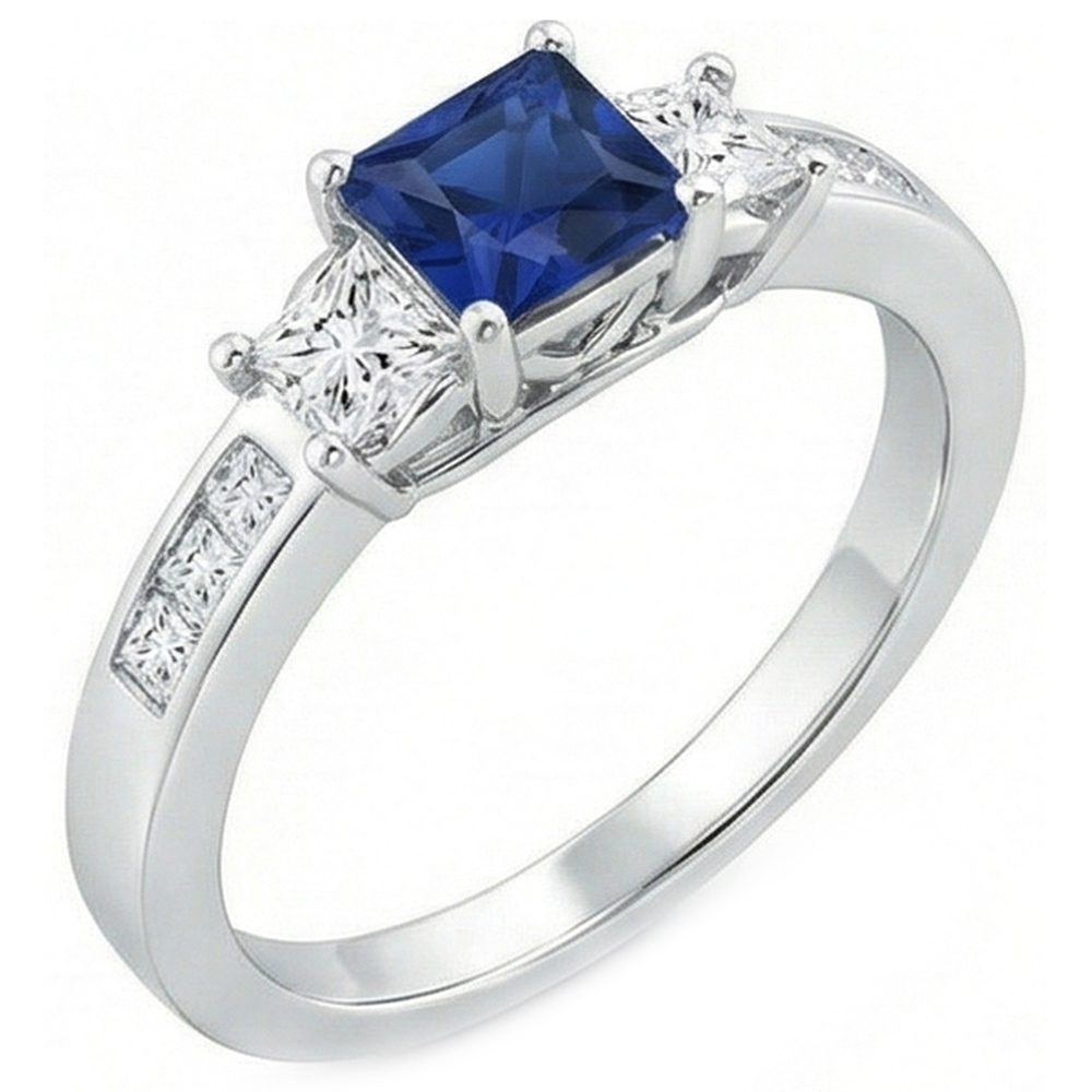 naturel diamant 2.85carats bague vue de face