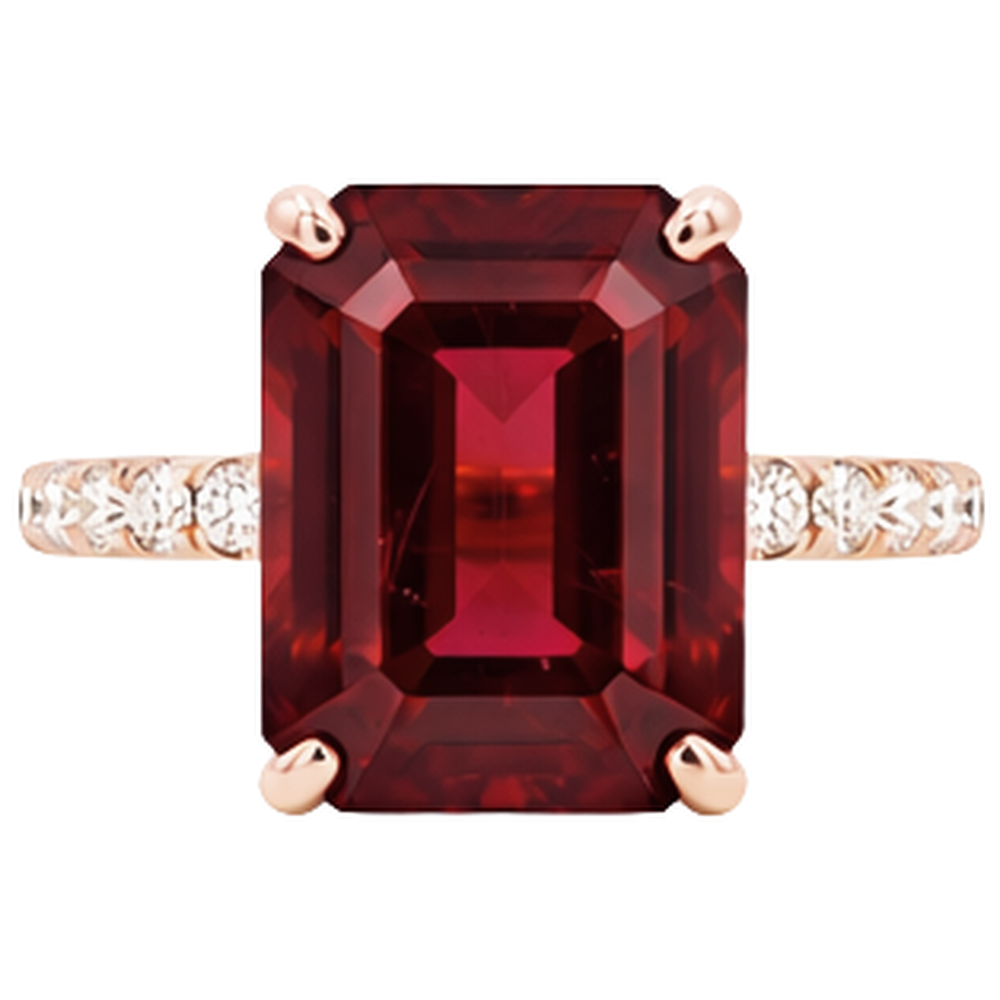 naturel diamant 11.25carats bague vue de face