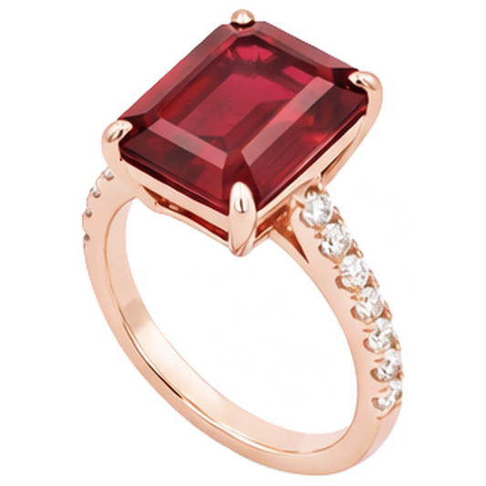 naturel diamant 11.25carats bague angle de côté