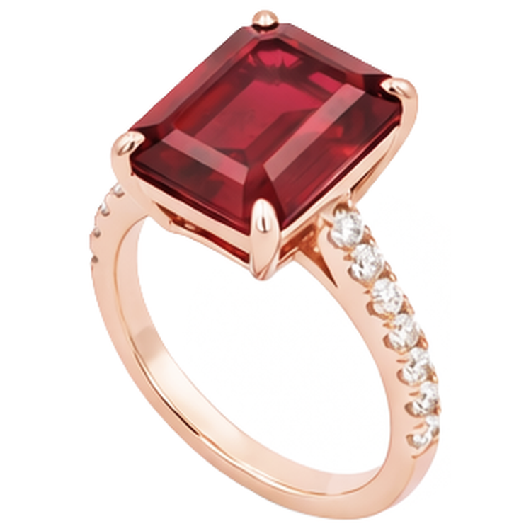 naturel diamant 11.25carats bague angle de côté