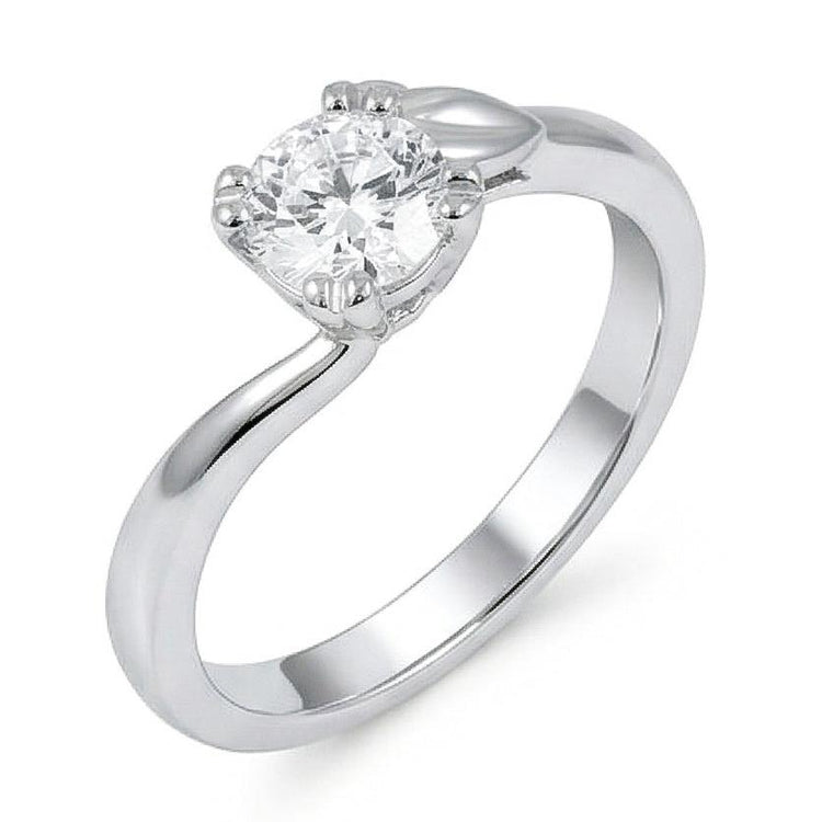 Bague de mariage diamant solitaire étincelant de 1.50 carat