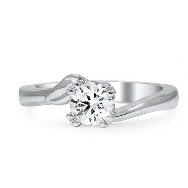 Bague de mariage diamant solitaire étincelant de 1.50 carat