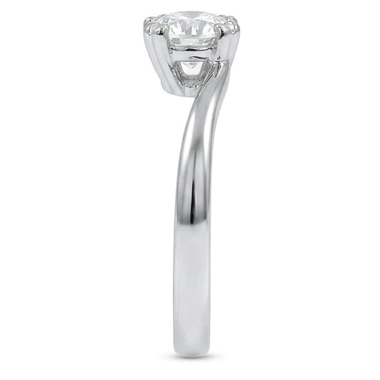 Bague de mariage diamant solitaire étincelant de 1.50 carat