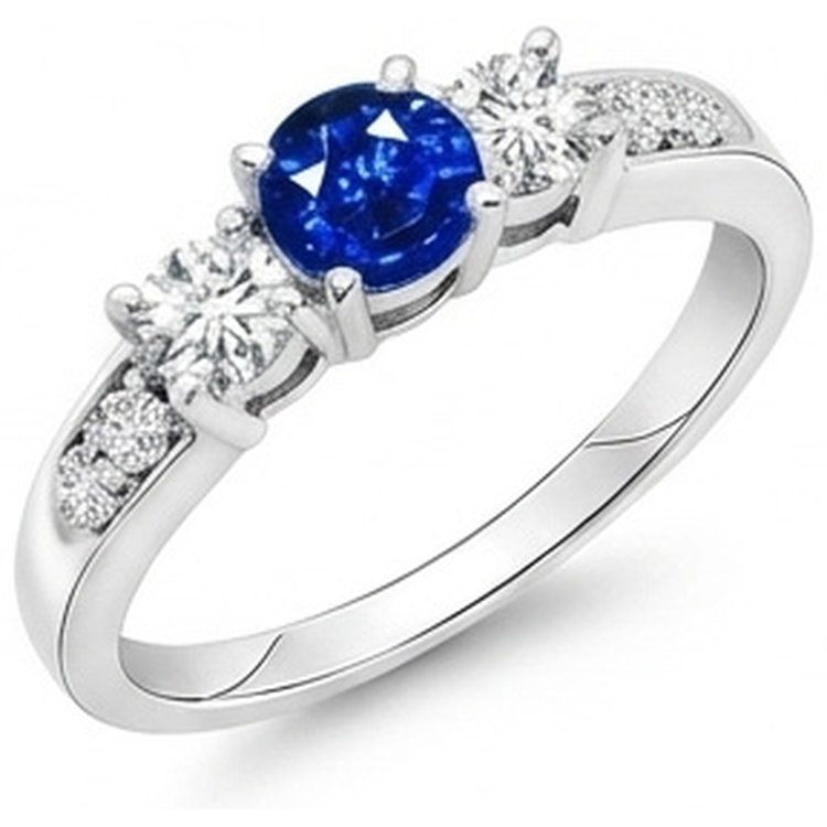 naturel round diamant 3.40carats bague détail rapproché