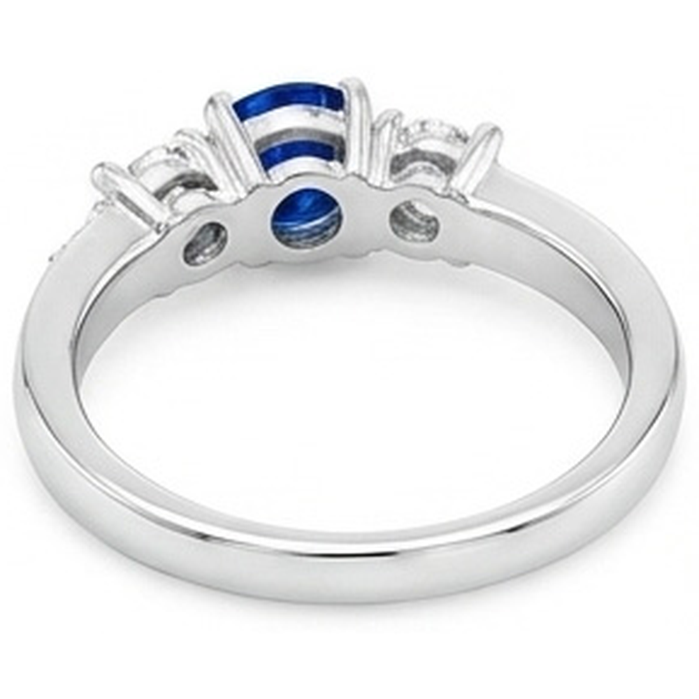 naturel round diamant 3.40carats bague avec accents diamants
