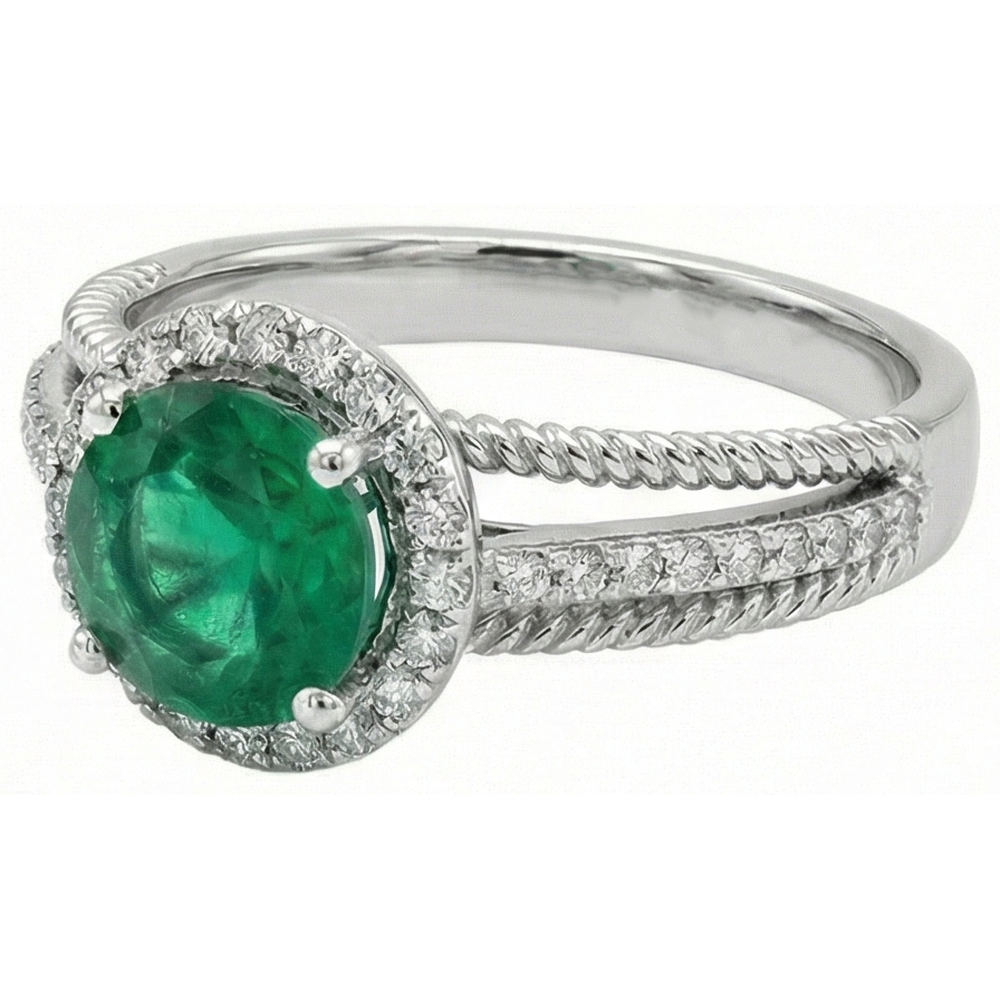 naturel diamant 3.60carats bague détail rapproché