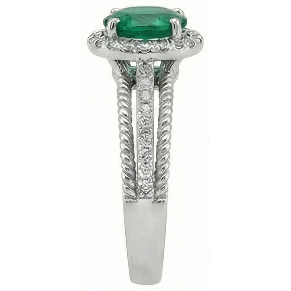 naturel diamant 3.60carats bague vue de profil