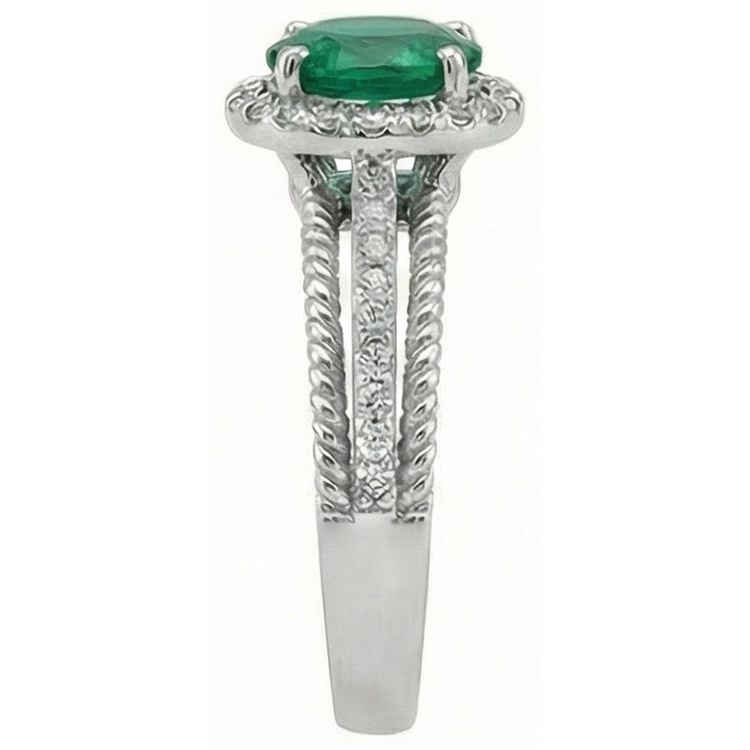 naturel diamant 3.60carats bague vue de profil