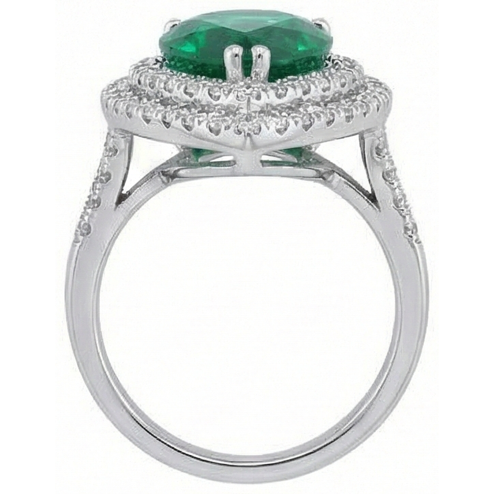 naturel pear diamant 5.50carats bague sur blanc