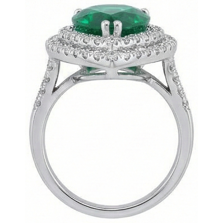 naturel pear diamant 5.50carats bague sur blanc