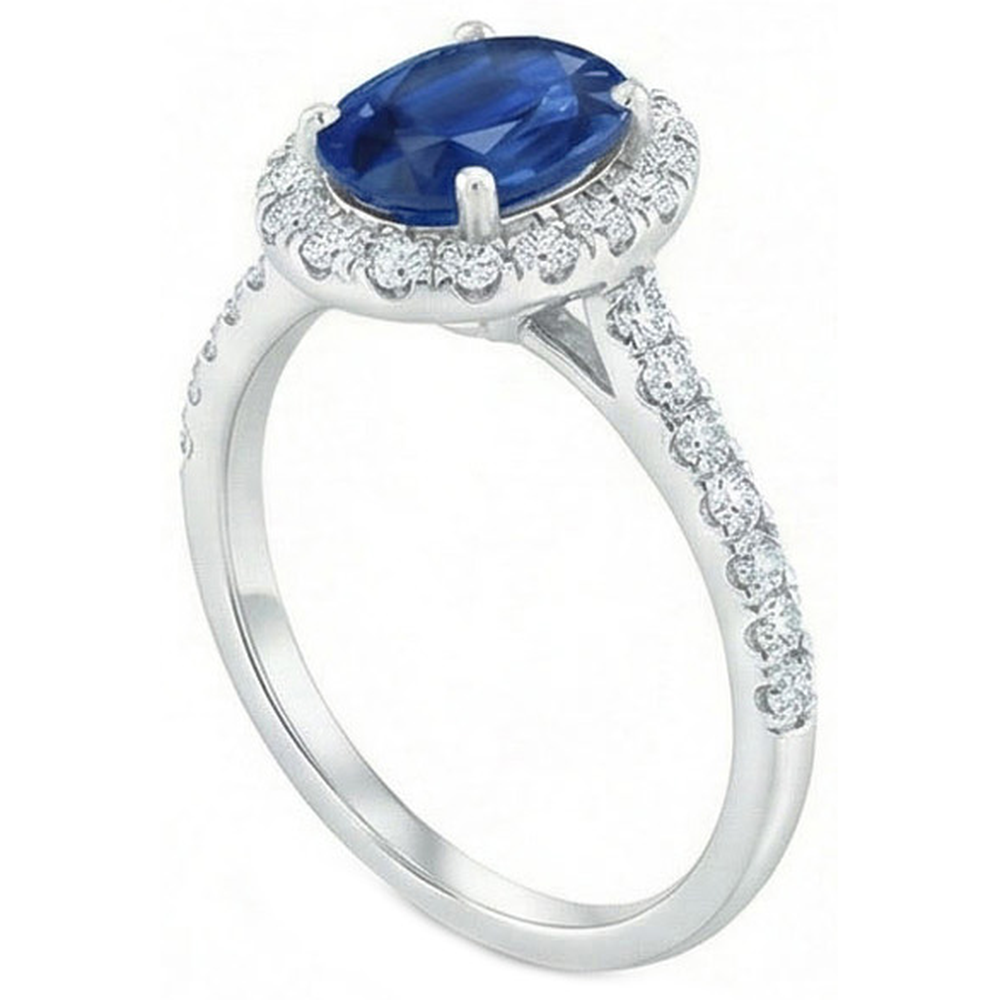 naturel round diamant 2.25carats bague détail rapproché
