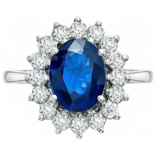naturel round diamant 1.70carats bague angle de côté