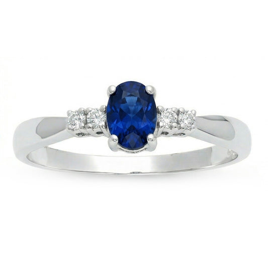 naturel oval diamant 1.40carats bague angle de côté