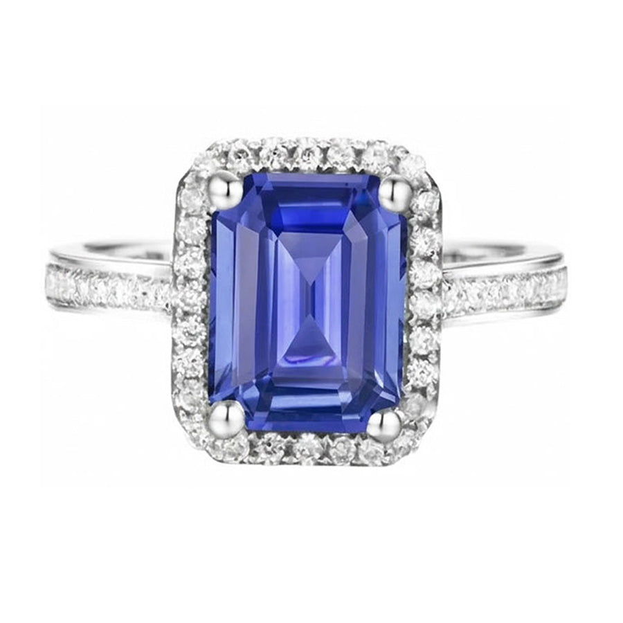 naturel diamant 3.50carats bague avec accents diamants