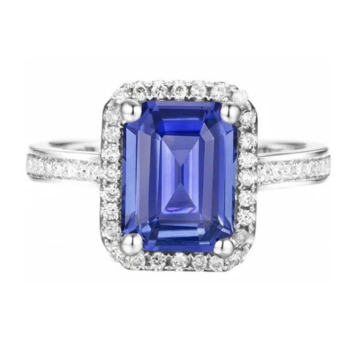 naturel diamant 3.50carats bague avec accents diamants