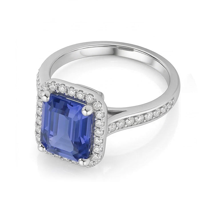 naturel diamant 3.50carats bague détail rapproché