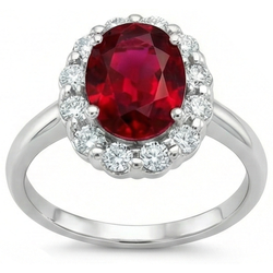 Bague Rubis Naturel 4.25 Carats