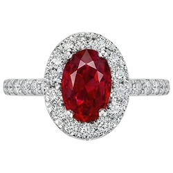 Bague Rubis Naturel 4 Carats