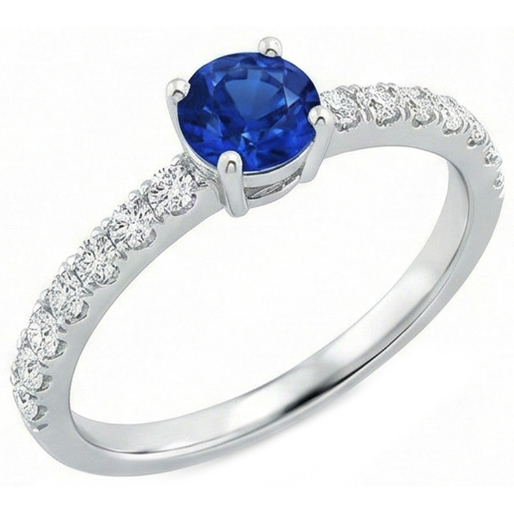 naturel round diamant 3.10carats bague détail rapproché