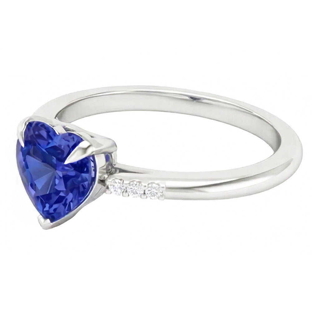 naturel round diamant 1.25carats bague vue de dessus
