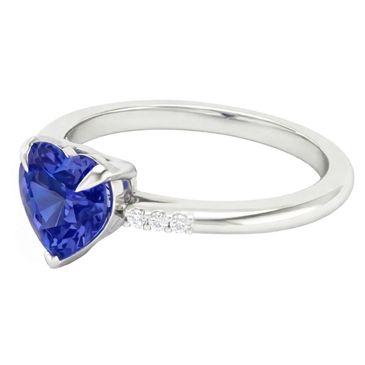 naturel round diamant 1.25carats bague vue de dessus