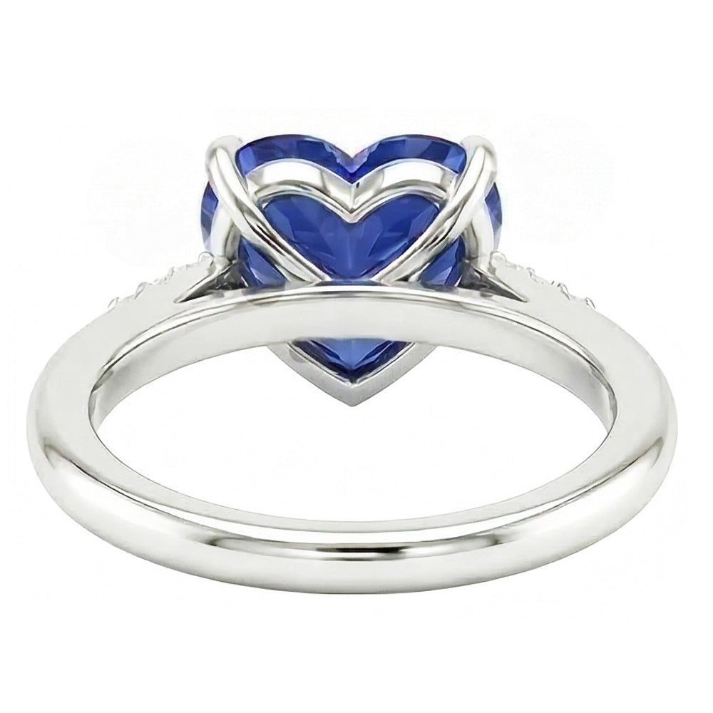 naturel round diamant 1.25carats bague vue de profil