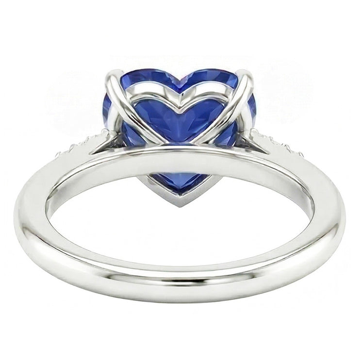 naturel round diamant 1.25carats bague vue de profil