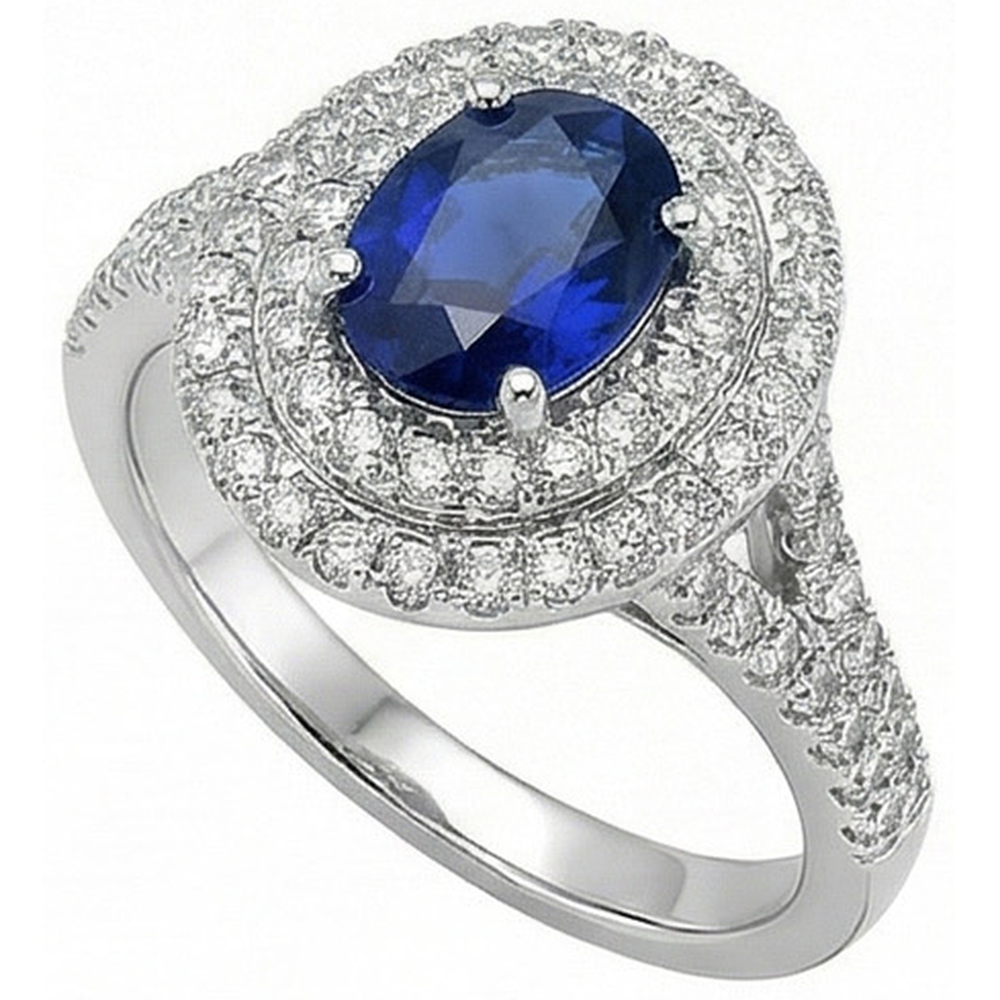 naturel oval diamant 11.25carats bague vue de dessus