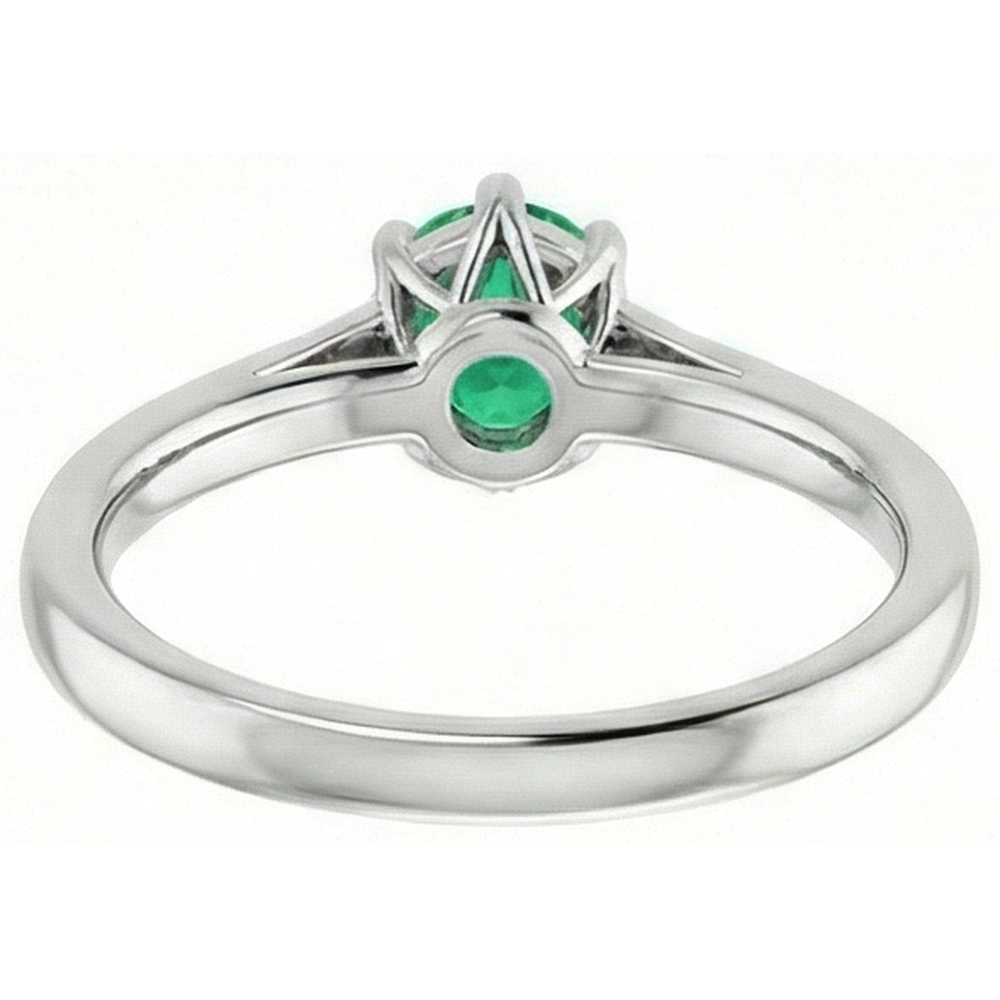 naturel round diamant 1.25carats bague sur blanc