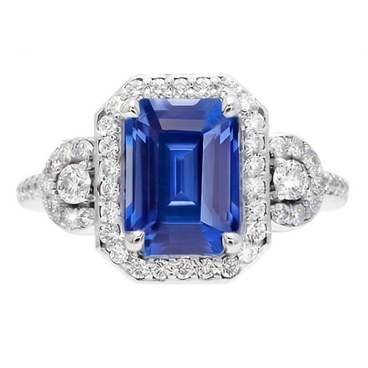 naturel diamant 4.50carats bague angle de côté