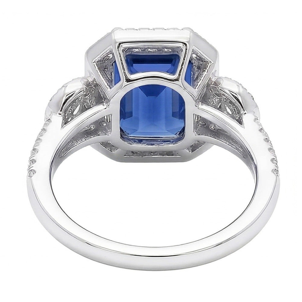 naturel diamant 4.50carats bague vue de profil