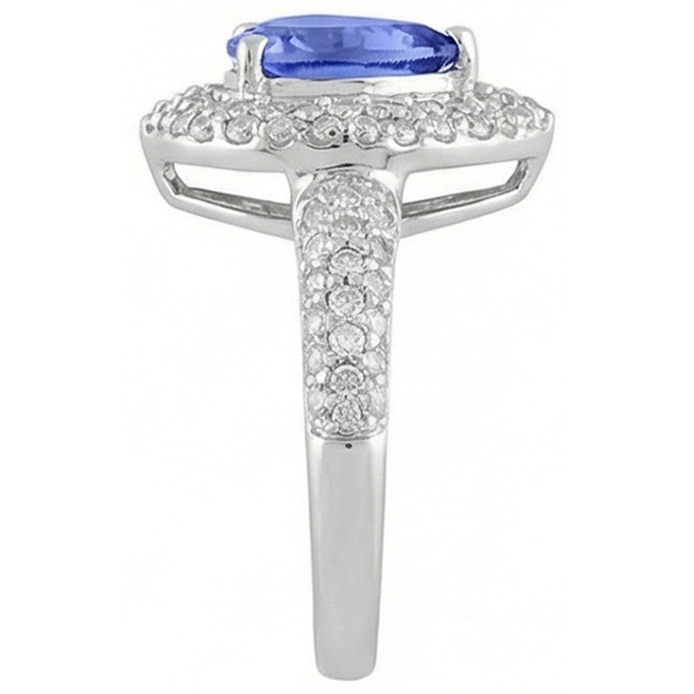 naturel round diamant 4.40carats bague vue de dessus