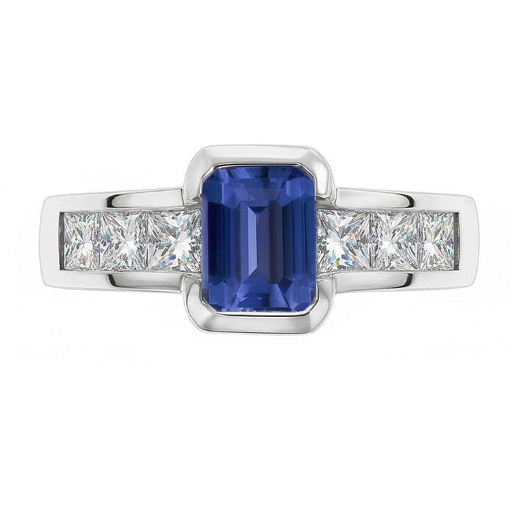 naturel diamant 2.50carats bague angle de côté