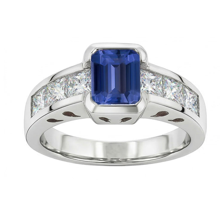 naturel diamant 2.50carats bague détail rapproché