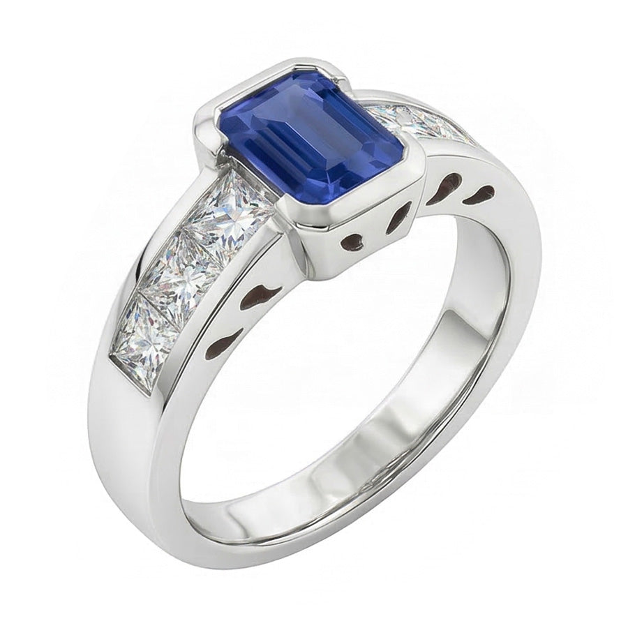 naturel diamant 2.50carats bague vue de dessus