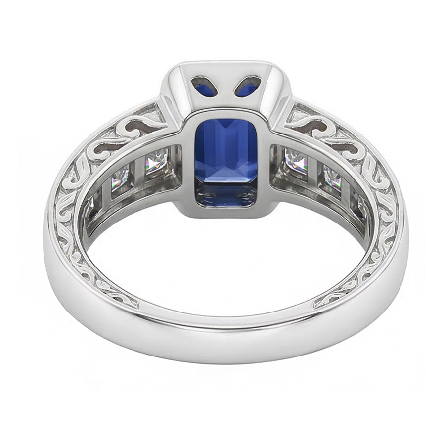 naturel diamant 2.50carats bague sur blanc
