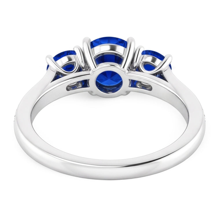 Bague diamant saphir 1.10 carats serti griffes bijoux femme