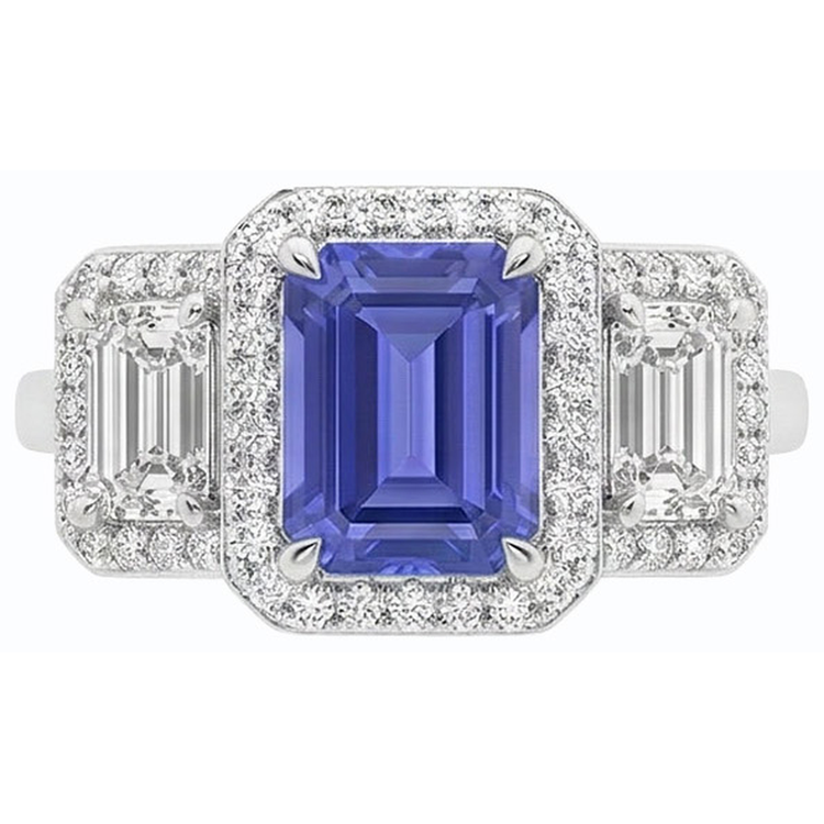 naturel round diamant 3carats bague angle de côté