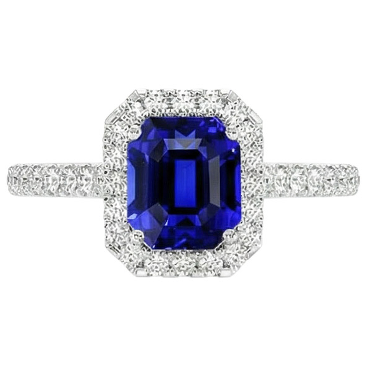 naturel asscher diamant 10.25carats bague angle de côté